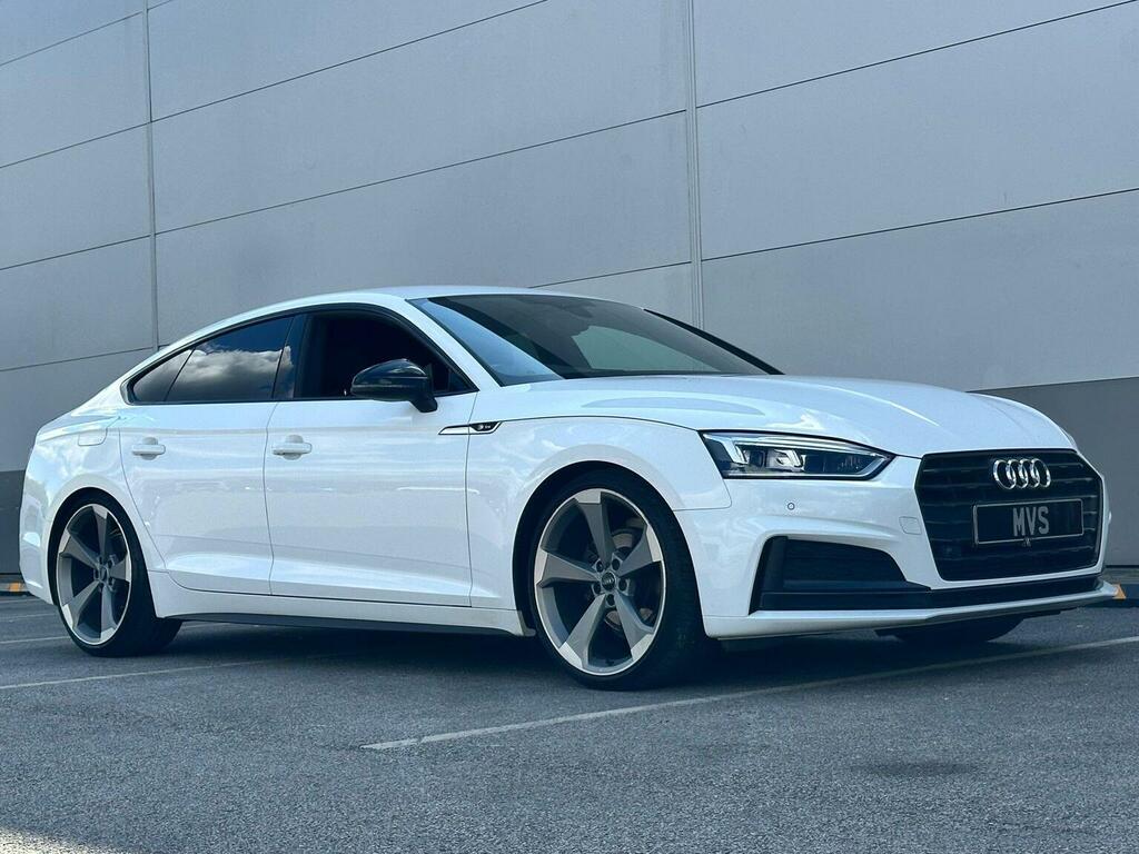 Audi A5 Hatchback 2.0 Tfsi 35 Black Edition Sportback S Tr WV19NCO White #6
