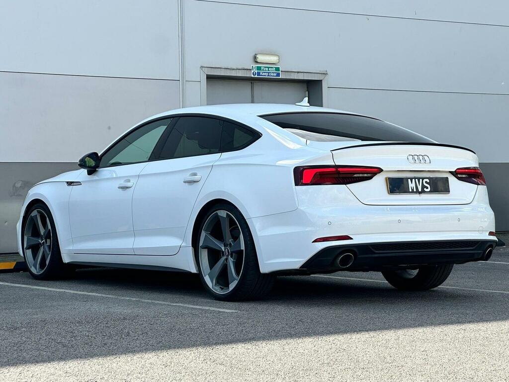 Audi A5 Hatchback 2.0 Tfsi 35 Black Edition Sportback S Tr WV19NCO White #4