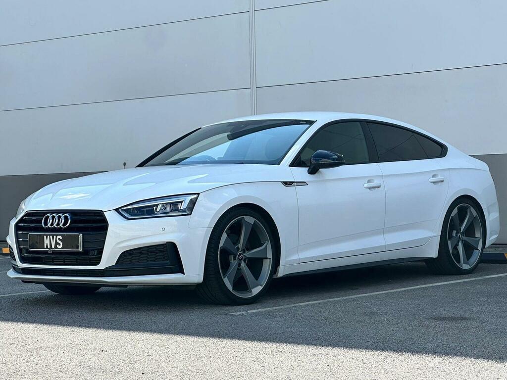 Audi A5 Hatchback 2.0 Tfsi 35 Black Edition Sportback S Tr WV19NCO White #3