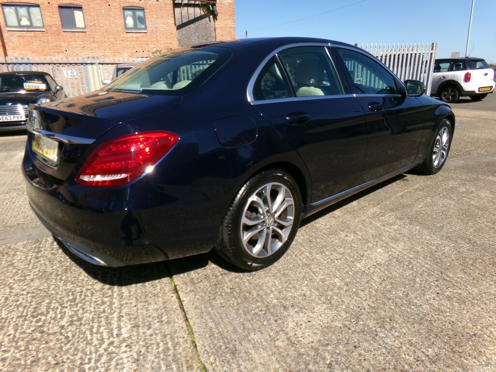 Mercedes-Benz C Class Saloon 2.0 C200 Sport 2015 AO65SYA Blue #4