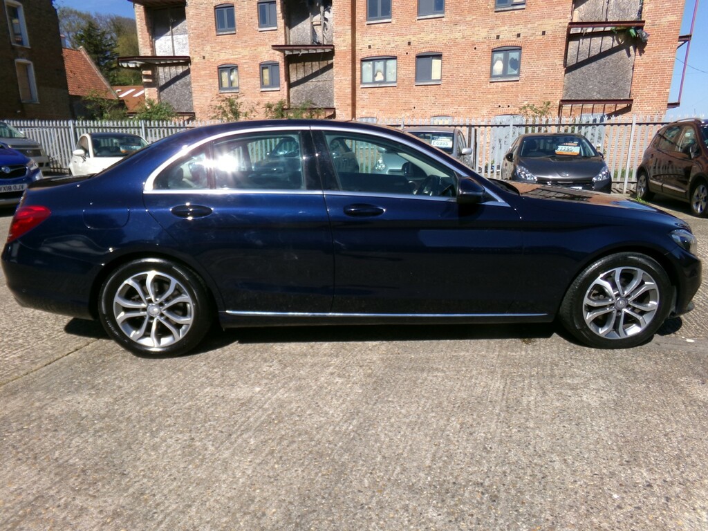 Mercedes-Benz C Class Saloon 2.0 C200 Sport 2015 AO65SYA Blue #3