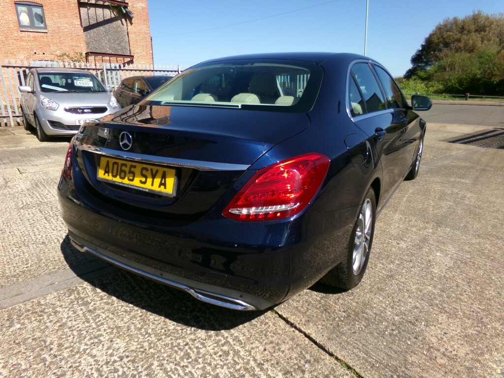 Mercedes-Benz C Class Saloon 2.0 C200 Sport 2015 AO65SYA Blue #5