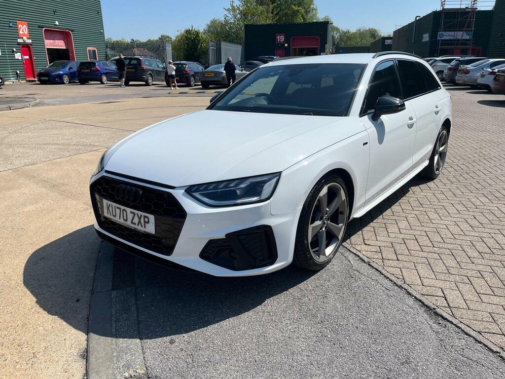 Audi A4 Avant Estate 2.0 Tdi 35 Black Edition S Tronic Euro 6 S KU70ZXP White #3