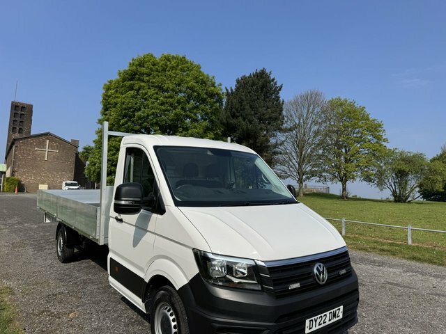Volkswagen Crafter 2.0 Tdi Cr35 3.5T. Lwb 5.2M. 17Ft Dropside Air C DY22DMZ White #4