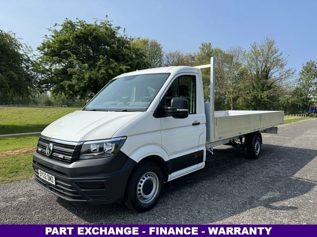 Volkswagen Crafter 2.0 Tdi Cr35 3.5T. Lwb 5.2M. 17Ft Dropside Air C DY22DMZ White #2