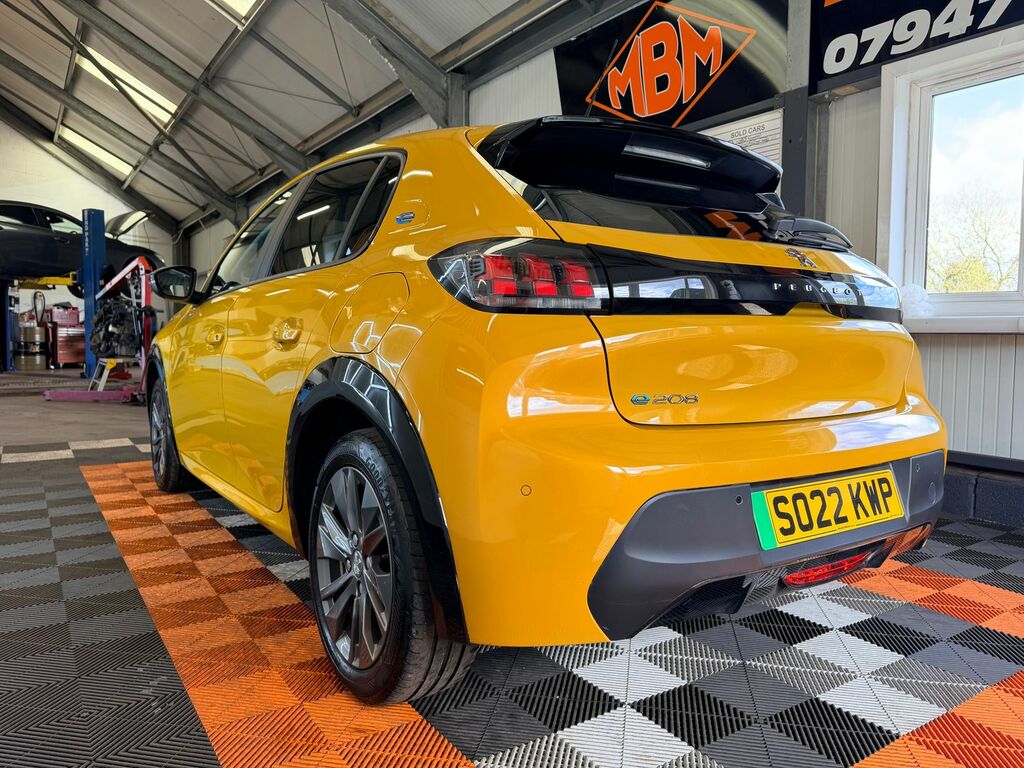 Peugeot e-208 50Kwh Active Premium Hatchback SO22KWP Yellow #4