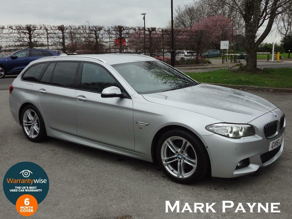 BMW 5 Series 2.0 520D M Sport Touring Euro 6 S S Silver