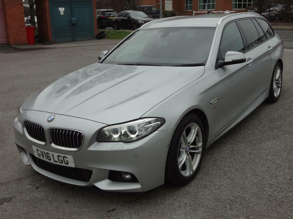 BMW 5 Series 2.0 520D M Sport Touring Euro 6 S S GV16LGG Silver #4