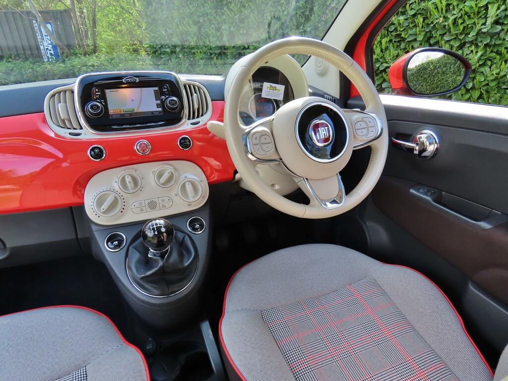 Fiat 500 1.2 Lounge Hatchback Euro 6 Ss LD65JGU Pink #3