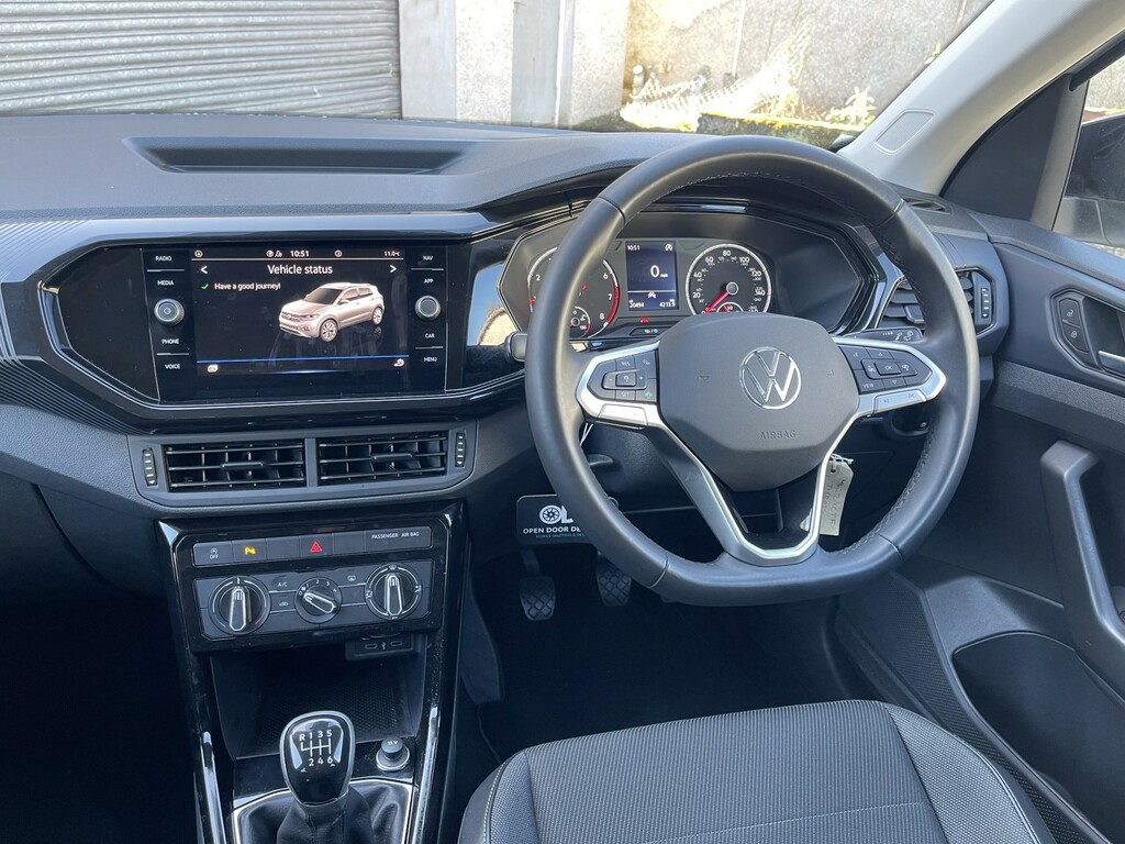 Volkswagen T-Cross Suv 1.0 Tsi Black Edition 2022 ML22CTF White #6
