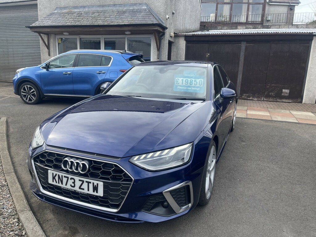 Audi A4 Saloon 2.0 Tdi 35 S Line 2023 KN73ZTW Blue #6
