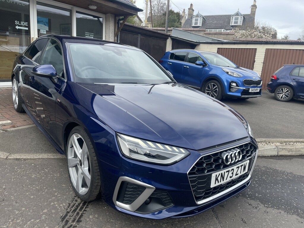 Audi A4 Saloon 2.0 Tdi 35 S Line 2023 KN73ZTW Blue #4