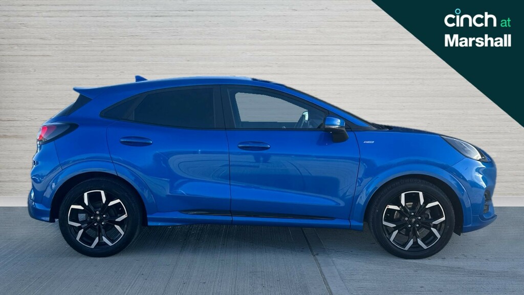 Ford Puma Ford Puma Hatchback 1.0 Ecoboost Hybrid Mhev St-li DK73OPP Blue #2