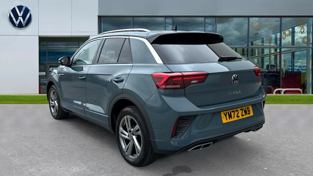 Volkswagen T-Roc T-roc 1.5 Tsi R-line Dsg YM72ZWB Blue #3