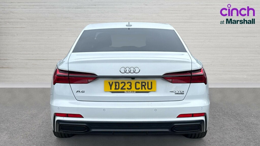 Audi A6 Saloon A6 40 Tdi Quattro Black Edition S Tronic Tech White #4