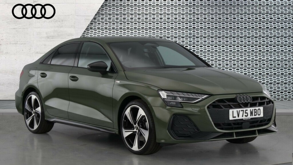 Audi A3 A3 2.0 Tdi 150 Black Edition S Tronic Tech Pa Green