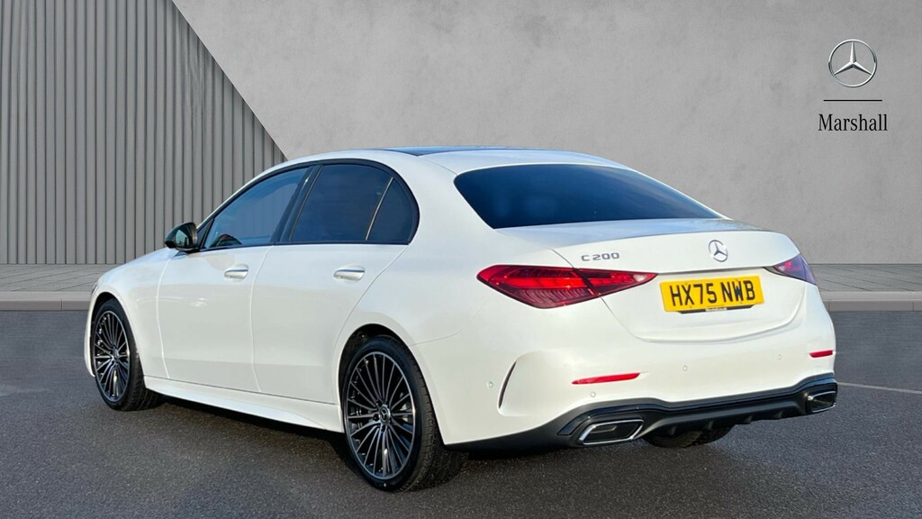 Mercedes-Benz C Class C200 Amg Line Premium Plus Saloon White #2