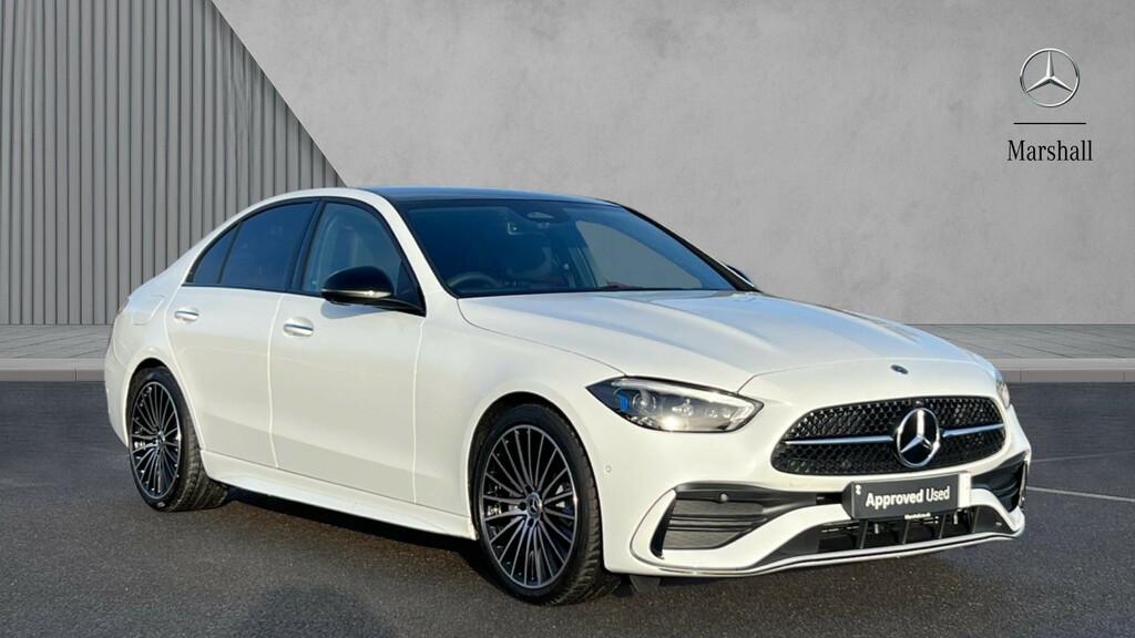 Mercedes-Benz C Class C200 Amg Line Premium Plus Saloon White