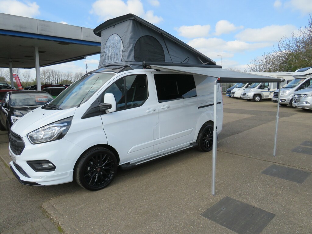 Ford Transit Custom Camper Skyline Pop Top 4 Berth Rock And Roll 