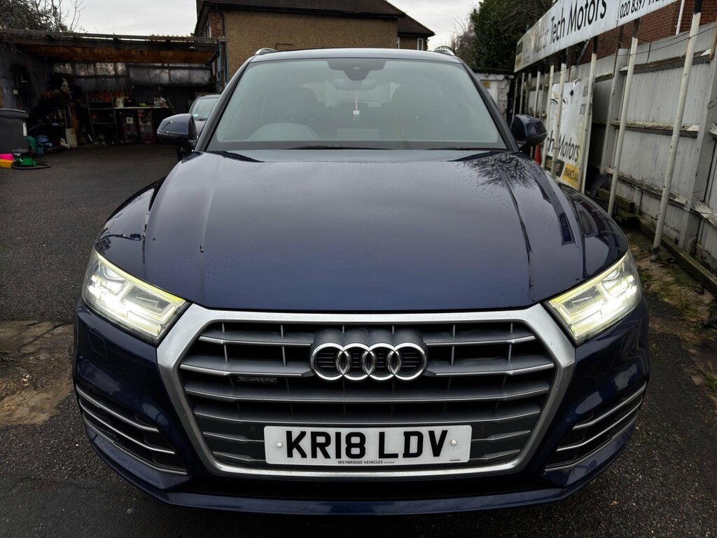 Audi Q5 2.0 Tfsi S Line S Tronic Quattro Euro 6 Ss KR18LDV Blue #4