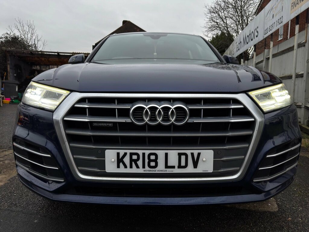 Audi Q5 2.0 Tfsi S Line S Tronic Quattro Euro 6 Ss KR18LDV Blue #2