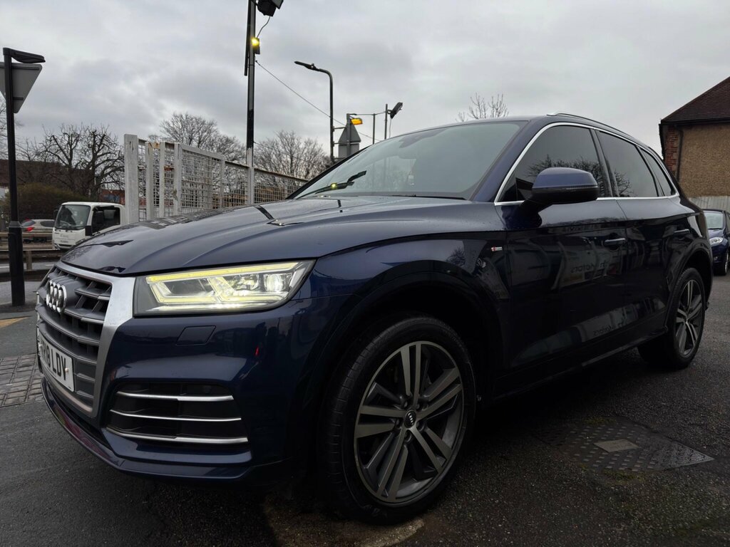 Audi Q5 2.0 Tfsi S Line S Tronic Quattro Euro 6 Ss KR18LDV Blue #5