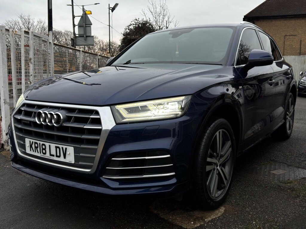 Audi Q5 2.0 Tfsi S Line S Tronic Quattro Euro 6 Ss KR18LDV Blue #6