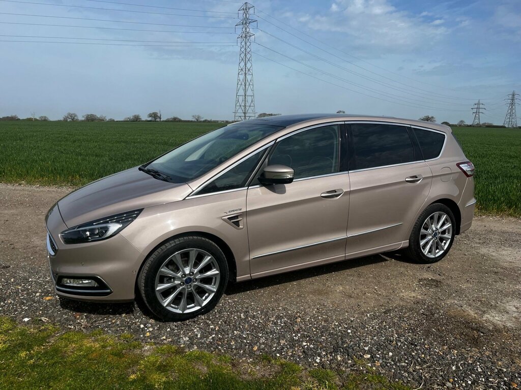 Ford S-Max 2.0 Tdci Vignale Mpv Powershift Euro 6 FT67FME Beige #3
