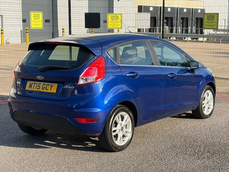 Ford Fiesta 1.0T Ecoboost Zetec Hatchback MT15GCY Blue #4
