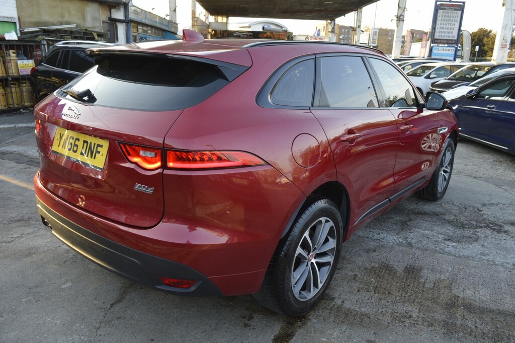 Jaguar F-Pace Suv 2.0 D180 R-sport 2017 YW66DNF Red #2
