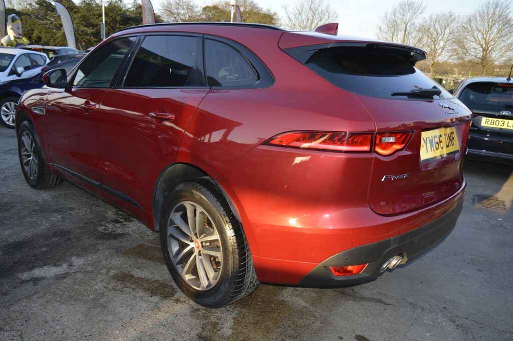 Jaguar F-Pace Suv 2.0 D180 R-sport 2017 YW66DNF Red #4