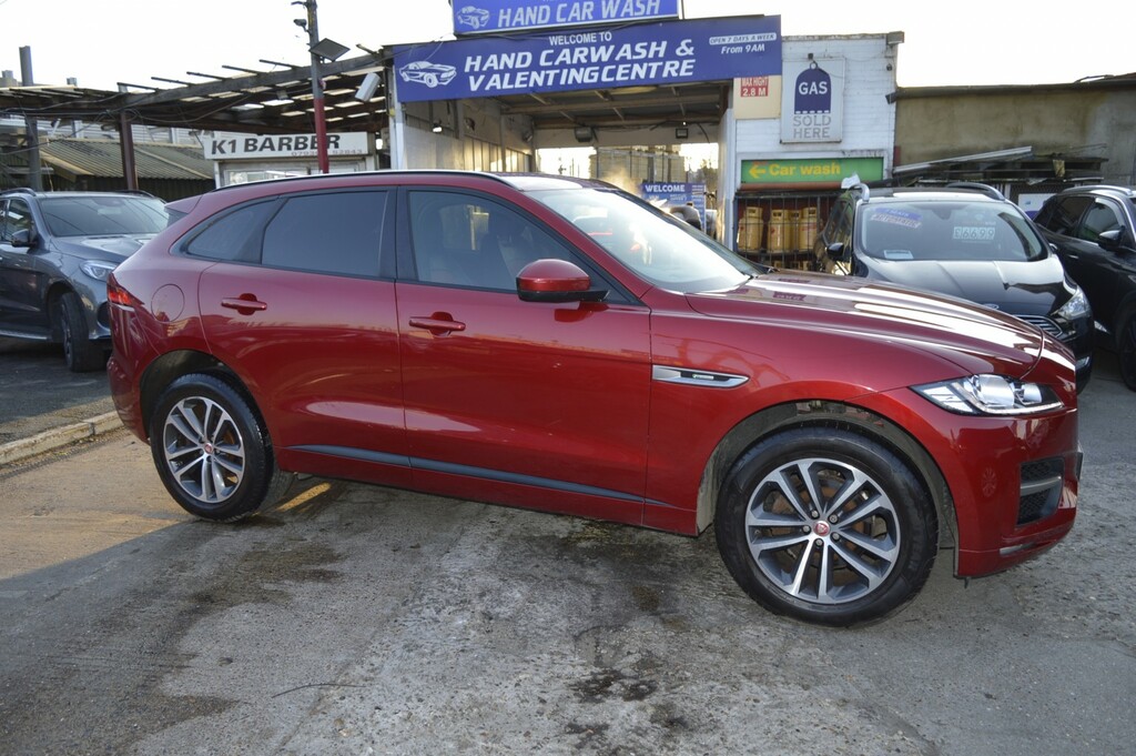 Jaguar F-Pace Suv 2.0 D180 R-sport 2017 YW66DNF Red #6