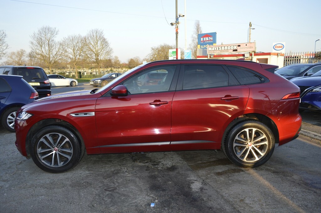 Jaguar F-Pace Suv 2.0 D180 R-sport 2017 YW66DNF Red #5