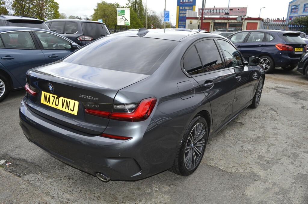 BMW 3 Series Saloon 2.0 330E M Sport Saloon 2020 NA70VNJ Grey #2