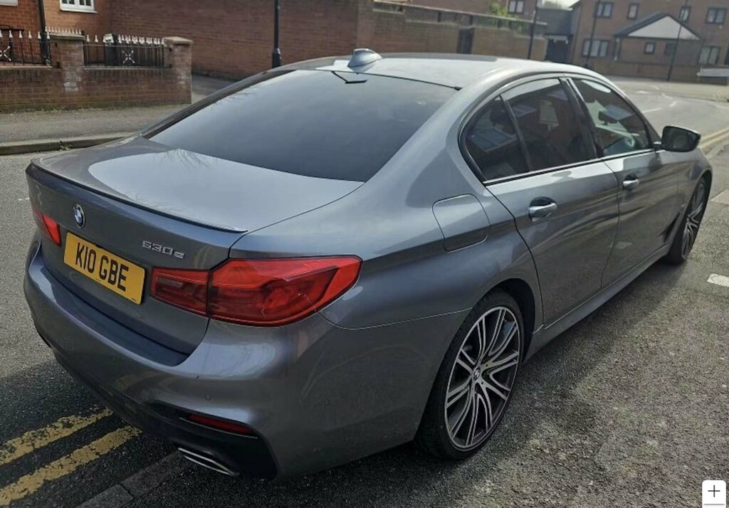 BMW 5 Series 530E M Sport YC69PZB Blue #5