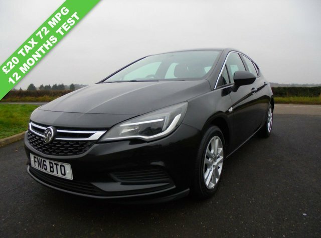 Vauxhall Astra 1.6 Cdti Ecotec Blueinjection Tech Line Hatchback Black