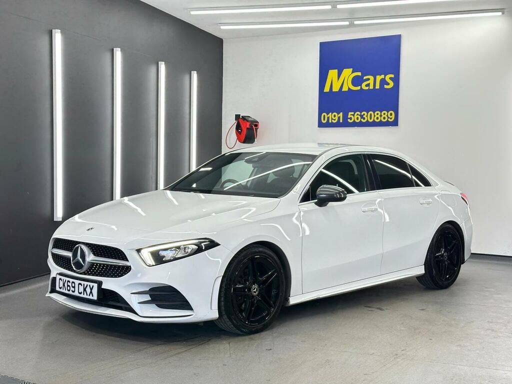 Mercedes-Benz A Class Saloon 1.3 A200 Amg Line 7G-dct Euro 6 Ss CK69CKX White #2