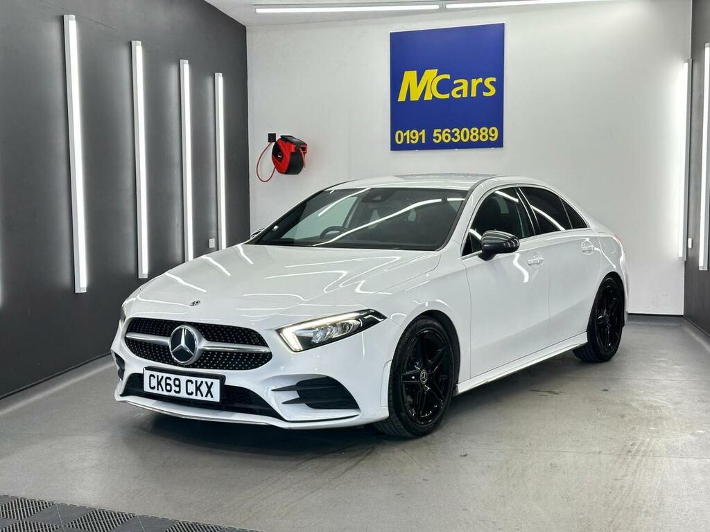 Mercedes-Benz A Class Saloon 1.3 A200 Amg Line 7G-dct Euro 6 Ss CK69CKX White #4