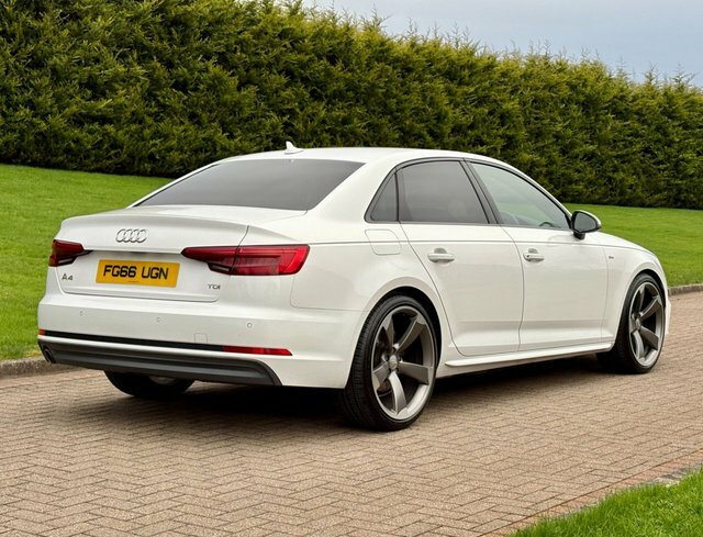 Audi A4 2.0 Tdi S-line Saloon FG66UGN White #3