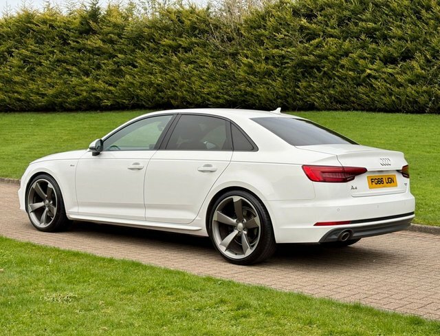 Audi A4 2.0 Tdi S-line Saloon FG66UGN White #6