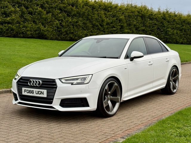 Audi A4 2.0 Tdi S-line Saloon FG66UGN White #2