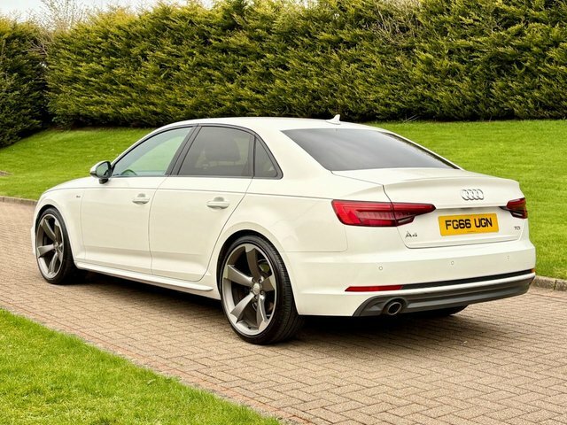 Audi A4 2.0 Tdi S-line Saloon FG66UGN White #4