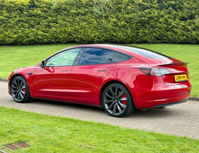 Tesla Model 3 Dual Motor Performance Saloon LD69HGK Red #6