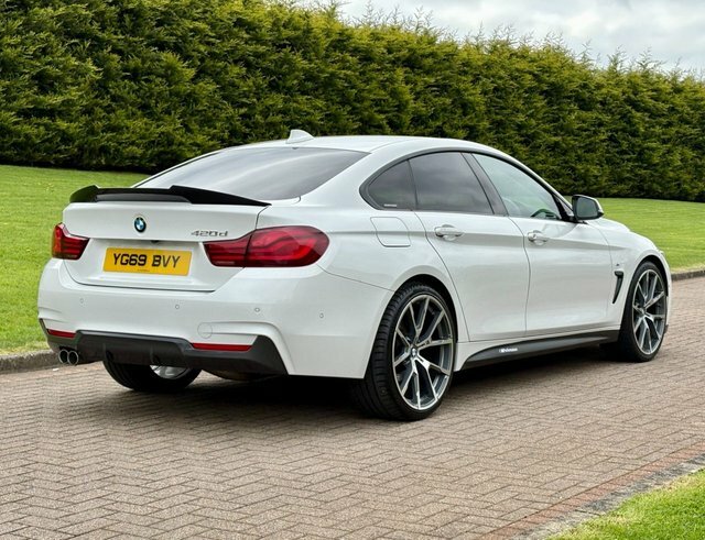 BMW 4 Series Gran Coupe 2.0 420D M Sport YG69BVY White #3