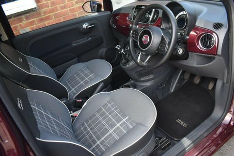 Fiat 500 1.2 Lounge Hatchback YT66MWV Red #4