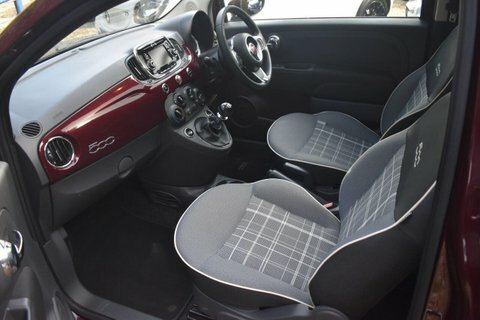 Fiat 500 1.2 Lounge Hatchback YT66MWV Red #5