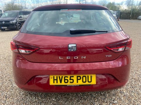 Seat Leon 1.6 Tdi Cr HV65POU Red #4