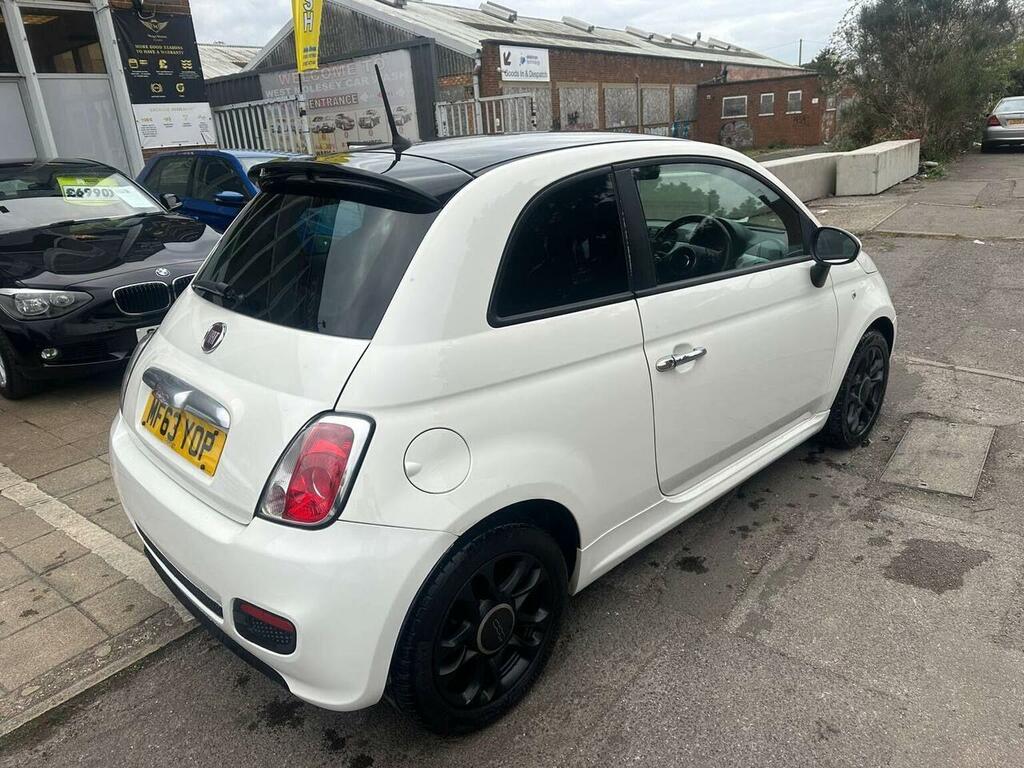 Fiat 500 Hatchback 1.2 S Euro 5 Ss 201363 MF63YOP White #3