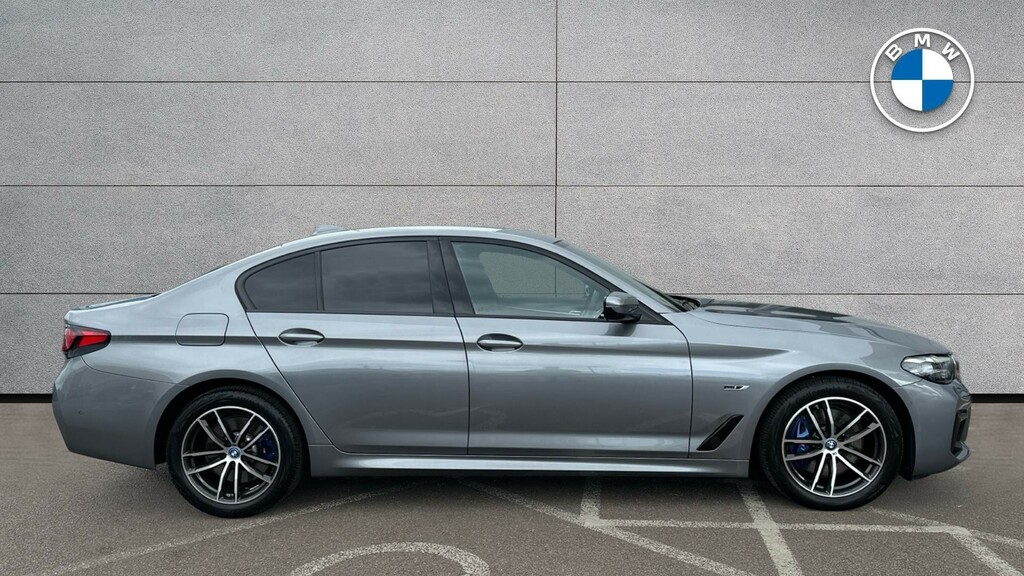 BMW 5 Series 530E M Sport Saloon LA72WXO Grey #3