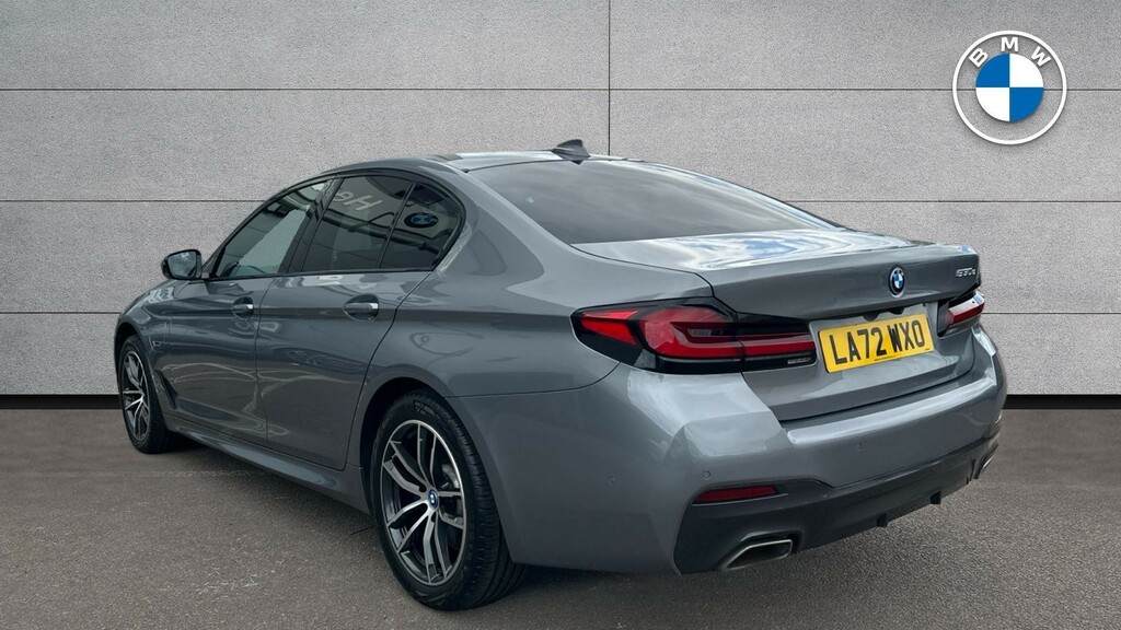 BMW 5 Series 530E M Sport Saloon LA72WXO Grey #2